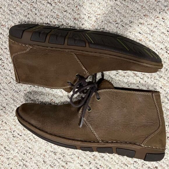 EUC Hush Puppies Brown Leather Chukka Lace-up Boots Size Men's 11 - Picture 8 of 9